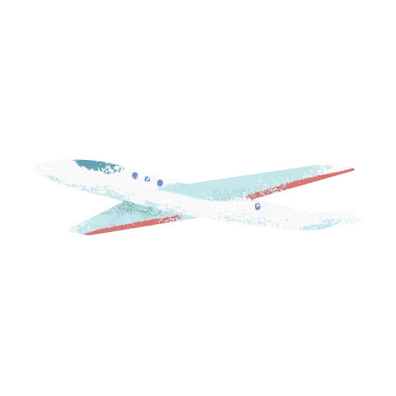 飛行機のイラスト