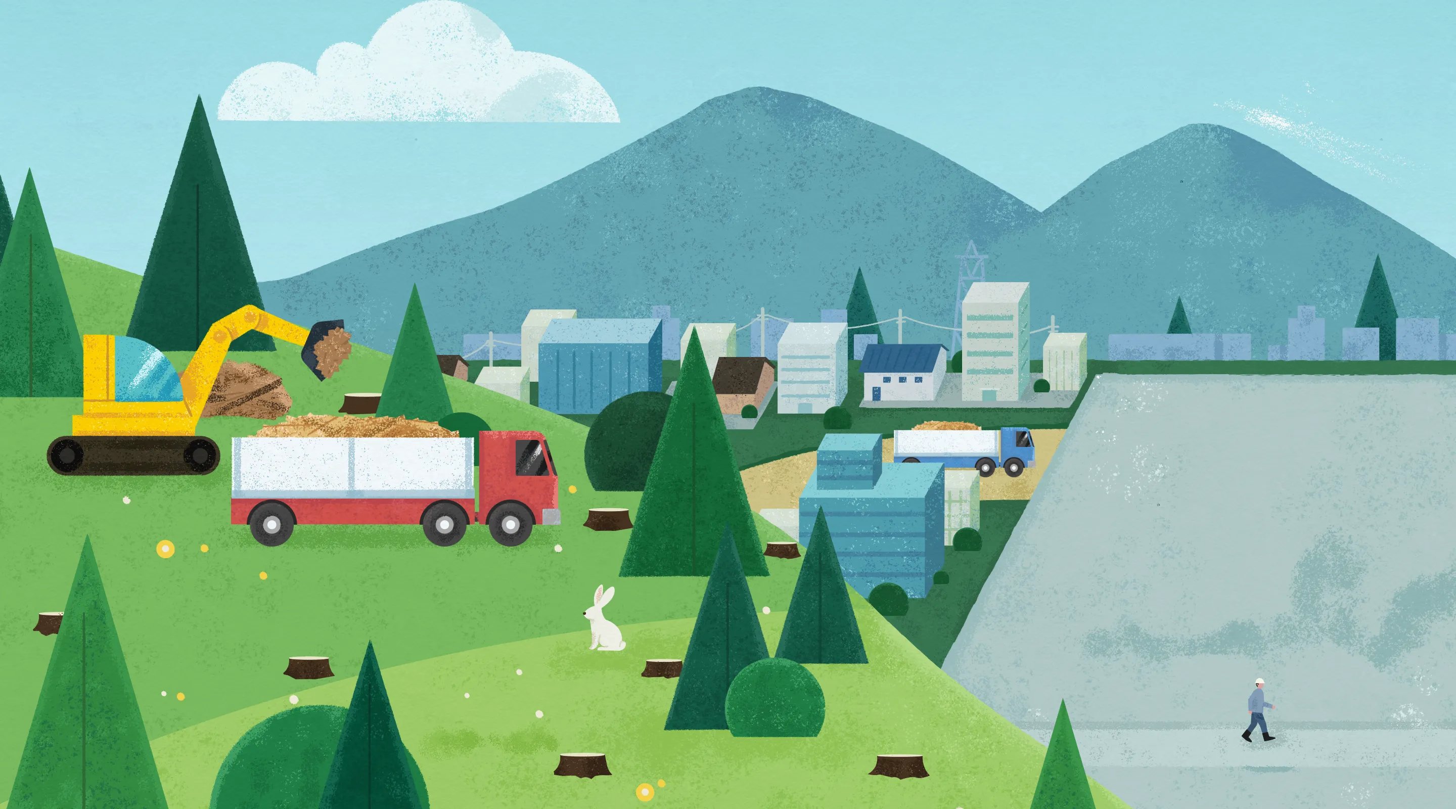 チップ流通部門の世界観イラスト